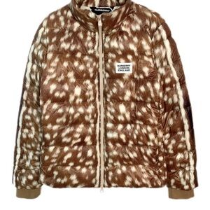 Burberry Brown and Cream Quilted Jacket